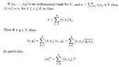 Garling - 2 - Theorem 11.4.1 ... G_S Orthonormalisation plus Remarks  ... PART 2 ... .png