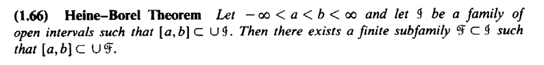 Stromberg -  Statement of Heine-Borel Theorem 1.66 ... .png