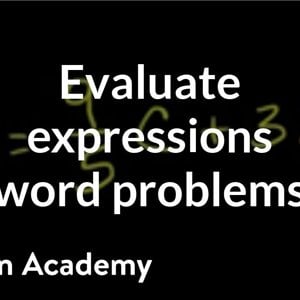 How to evaluate an expression using substitution | Algebra I | Khan Academy