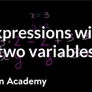 How to evaluate expressions with two variables | 6th grade | Khan Academy