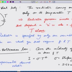 Introductory Quantum Mechanics with Prof. Manoj Harbola (NPTEL):- Lecture 4: Black Body Radiation IV