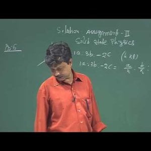Solid State Physics by Prof. Amal Kumar Das (NPTEL):- Week 2 Assignment Solution
