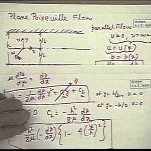 Fluid Mechanics by Prof. S.K. Som (NPTEL):- Lecture 31: Incompressible Viscous Flows Part III