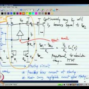 Analog IC Design by Dr. Nagendra Krishnapura (NPTEL):- Generating PTAT and constant MOS gm bias currents
