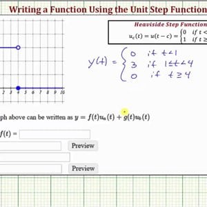 Ex 1: Write a Step Function Using the Unit Step Function
