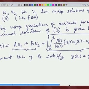 Differential Equations and Applications (NPTEL):- Lecture 38: Linear Second Order Equations