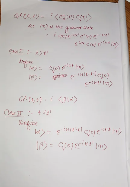 Thread 'Lesser Green's function'