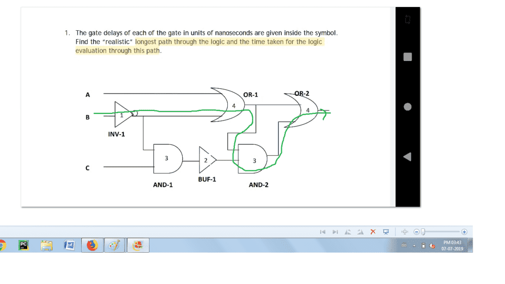 Longest Path in a Combinational Circuit