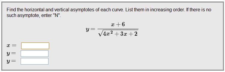 Finding Horizontal Vertical Asymptotes Of A Curve Physics Forums