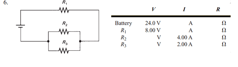 Voltage Chart