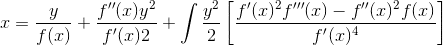 5Cleft&space;[%5Cfrac{f'(x)^2f'''(x)&space;-&space;f''(x)^2f(x)}{f'(x)^4}&space;%5Cright&space;].gif