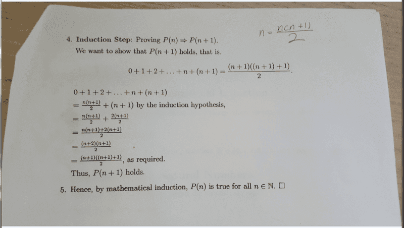 Induction Proof Help Physics Forums