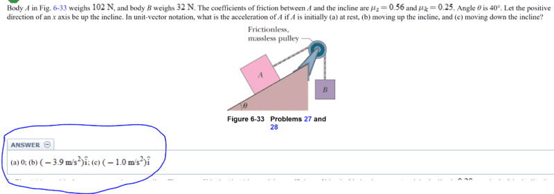Find the acceleration of a block on an inclined plane with a pulley