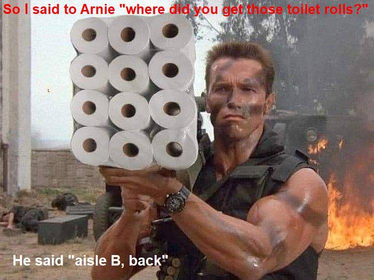 Arnie and toilet rolls.jpg