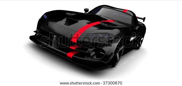 black-sports-car-red-stripe-600w-37300870.jpg