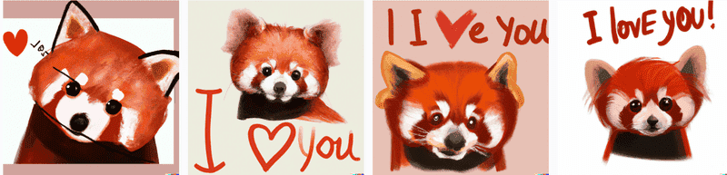 dalle red pands love you.png