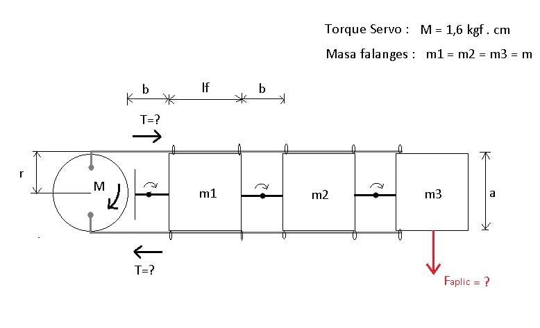 Dynamics problem (force and torque analysis) of a human finger