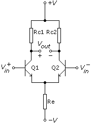 Differential Amplifier not working properly.