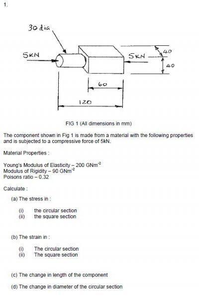 Free young modulus coursework