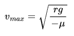 formula for vmax when theta is 90.png