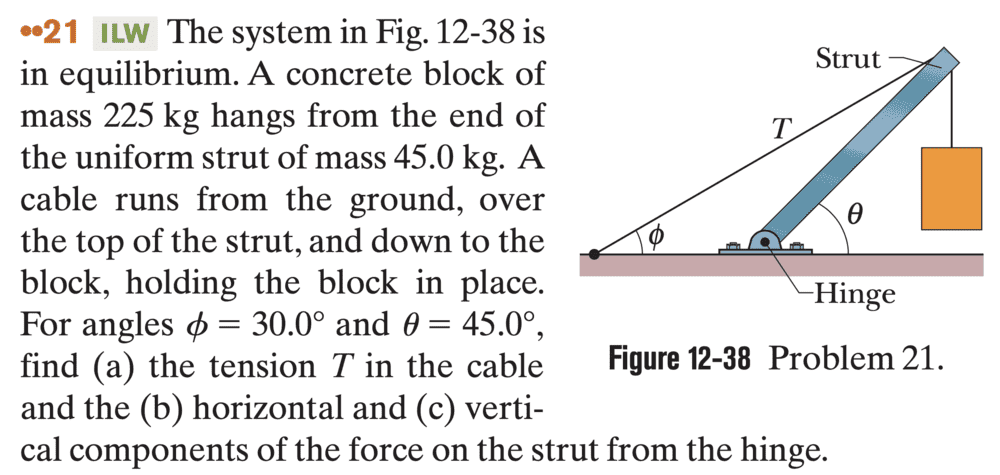 Fundamentals of Physics - 10E - Page 346 - Chapter 12 - Problem 21.png