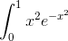 gif.latex?\int_{0}^{1}x^2e^{-x^2}.gif