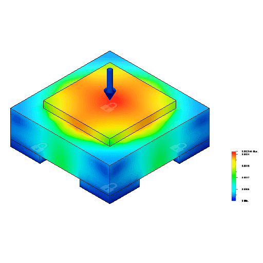 Granite machine base with feet and pad 40kN_corrected geometry ..png