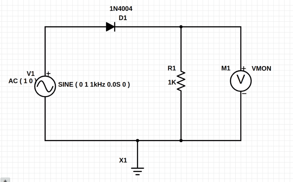 Half-Wave Rectifier Circuit without Reservoir Capacitor.png