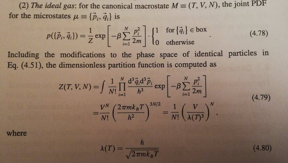 Help with an ideal gas canonical ensemble partition function integral