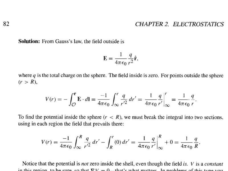 Path orientation for calculating electric potential | Physics Forums