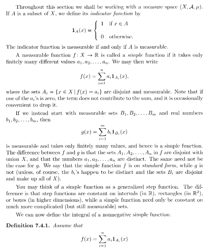 Lindstrom - 1 - Section 7.4 ... Integration of Simple Functions ... Part 1... .png