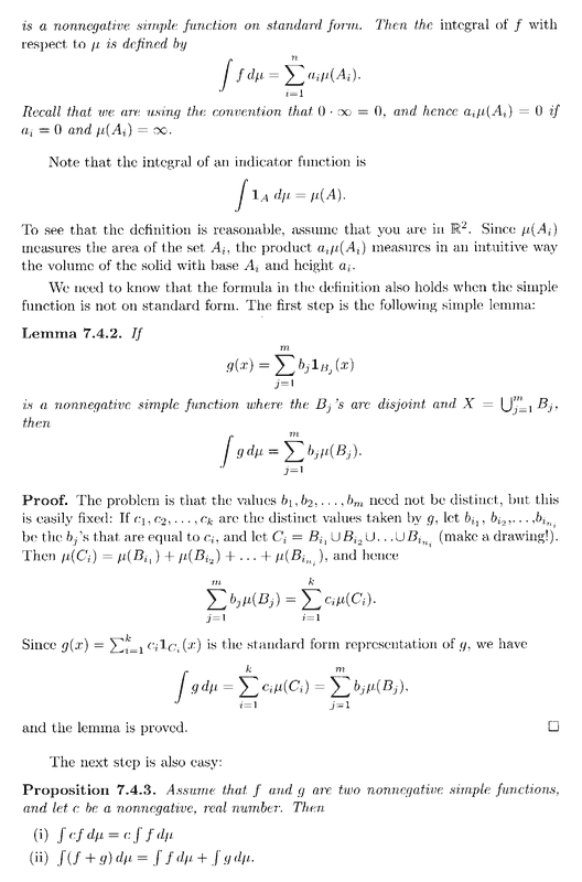 Lindstrom - 2 - Section 7.4 ... Integration of Simple Functions ... Part 2 ... .png
