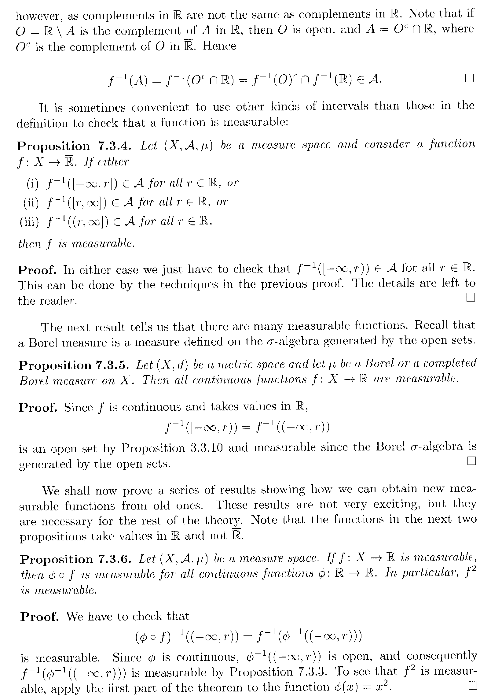 Lindstrom - 3 - Section 7.3 ... Measurable Functions ... Part 3 .png