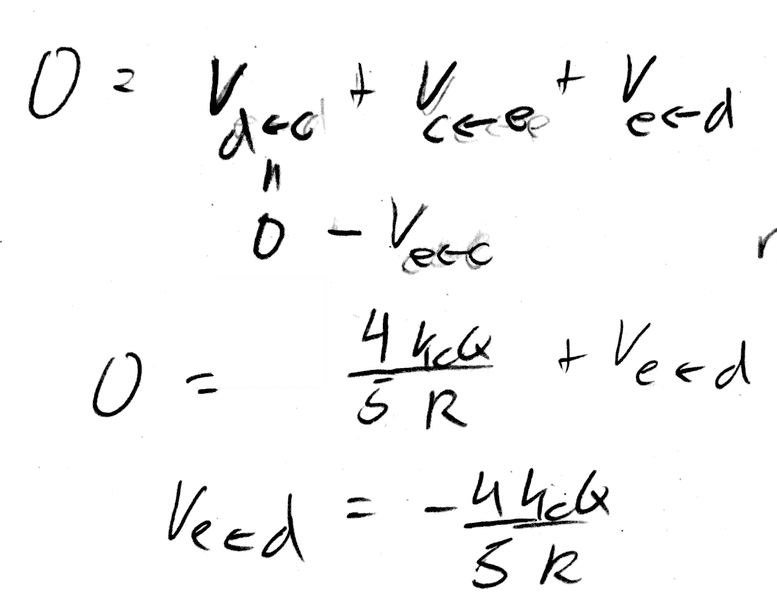 Calculating voltage between two points....