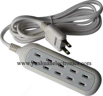 Does charges remain in an extension cord when unplugged?
