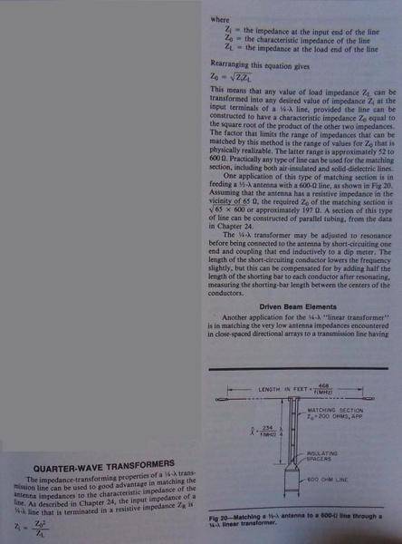 Quarter wave line matching transformer.jpg