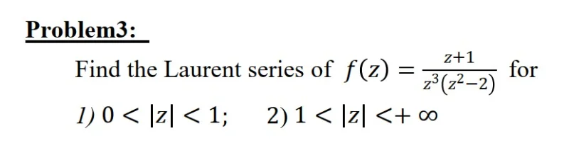Thread 'Complex Numbers (Laurent Series)'