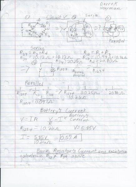 Series And Parallel Resistors Circuits Lab Report Circuit Diagram