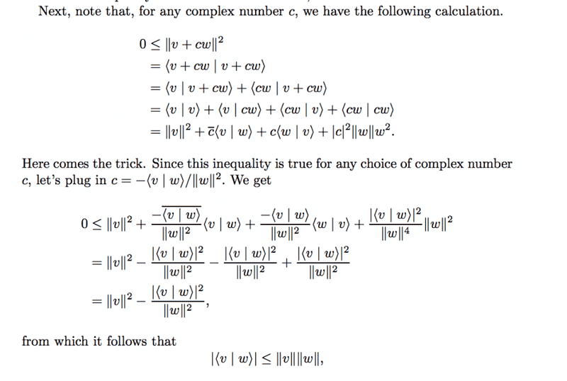 Cauchy-Schwartz Inequality Proof
