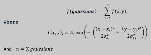 A Function for multiple 2D Gaussians • Physics Forums
