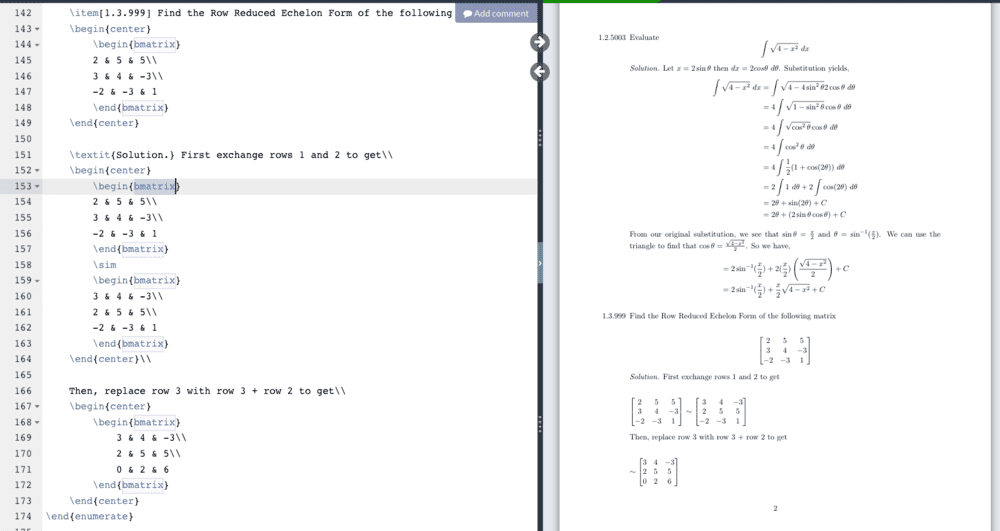 Making "tabs" in LaTeX for problem sets