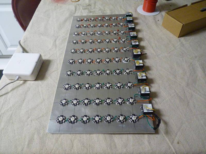 Building a Full-Spectrum LED Light Array for My Grow Station • Physics ...