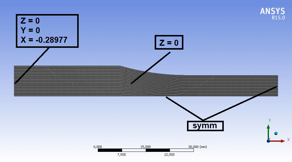 Can anyone help with strange deflection in ANSYS 15 tensile test ...