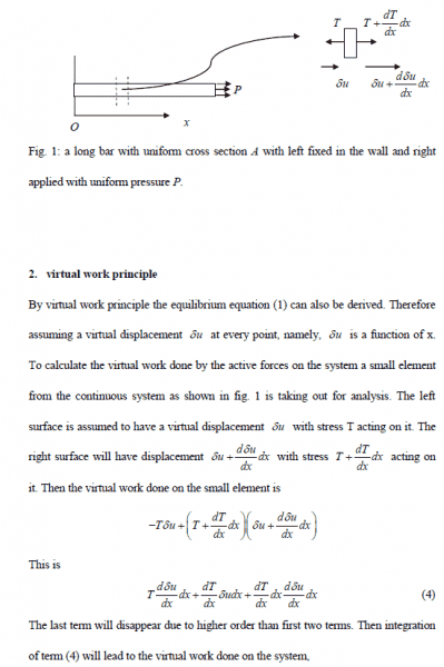 A problem about virtual work principle