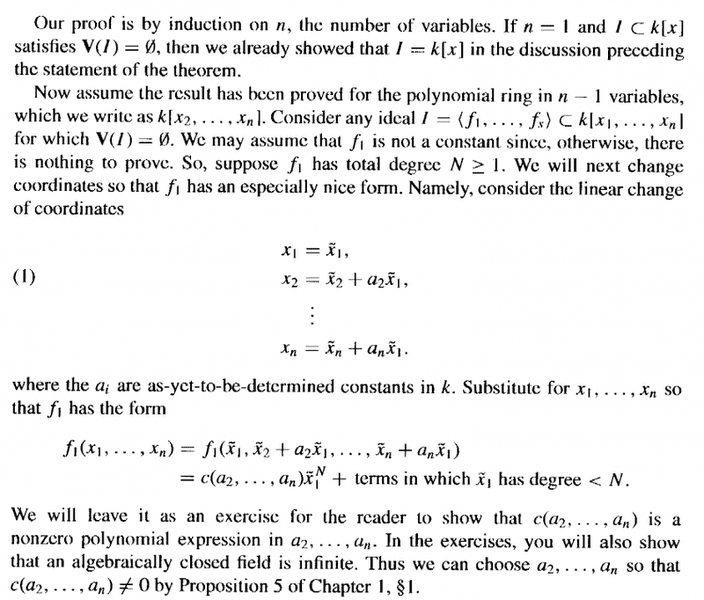 what is a rigorous algebraic solution