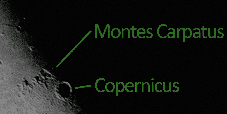 The Moon (3) Montes Carpatus (labels).png