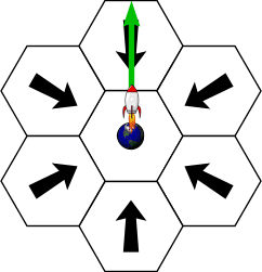 Triplanetary, Spaceship leaving at 1g.png