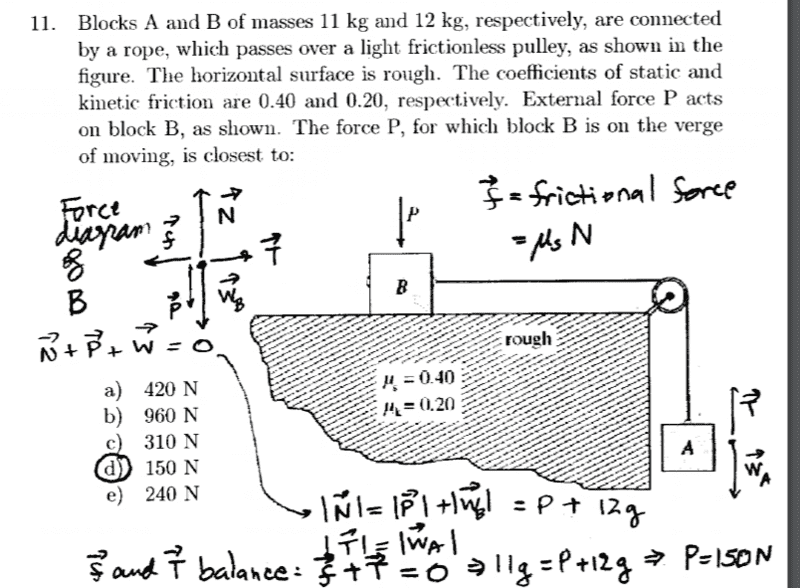 Pulley Problem with External Force?