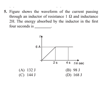 Energy Absorbed By The Inductor In 4 Seconds Physics Forums