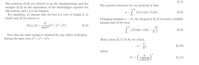 Usage of partition function in derivation of SackurTetrode